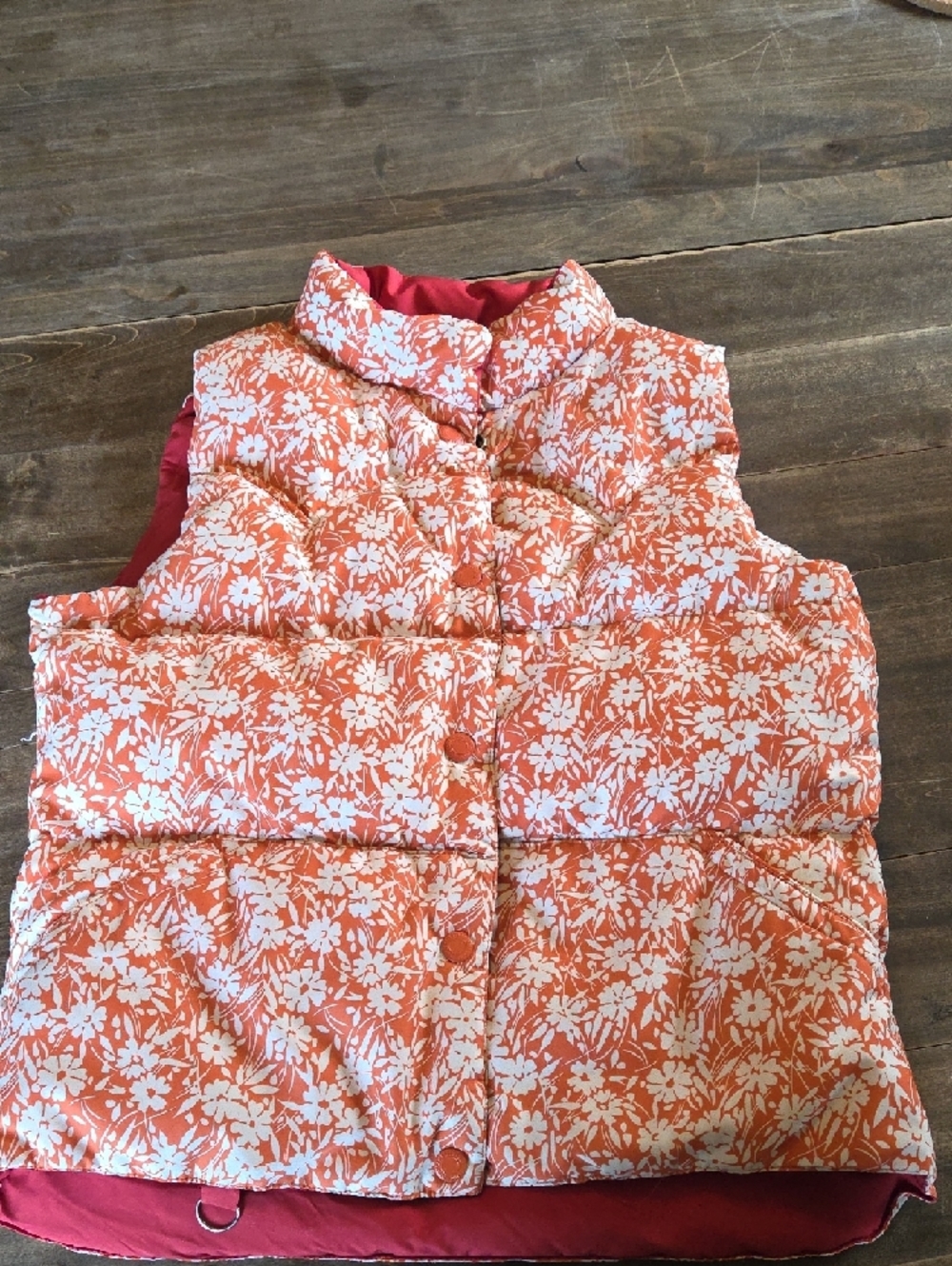 American Eagle Down Puffer Vest Reversible Size Small